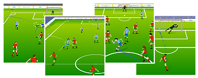 Online football match